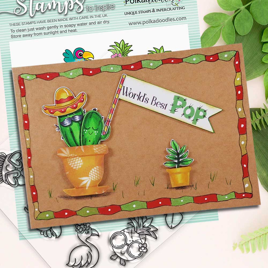 Greatest Guy card idea - men's themed 4 x 4" Stamp set