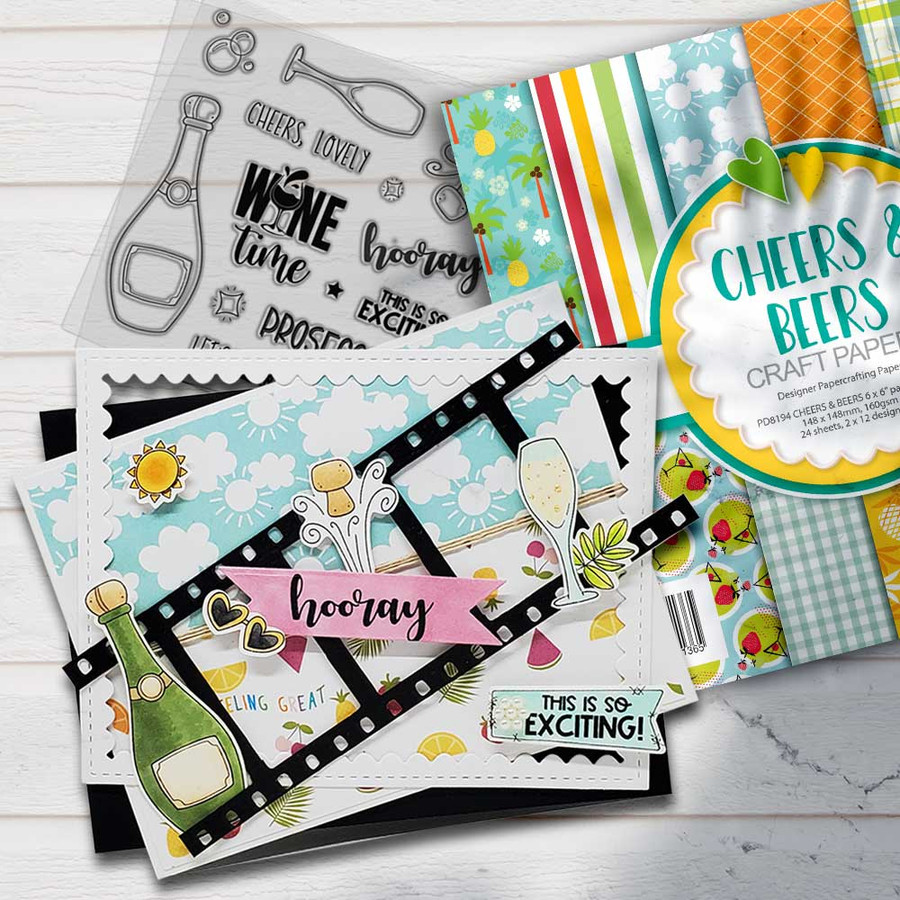 Cheers Lovely - party celebration wine and prosecco card ideas