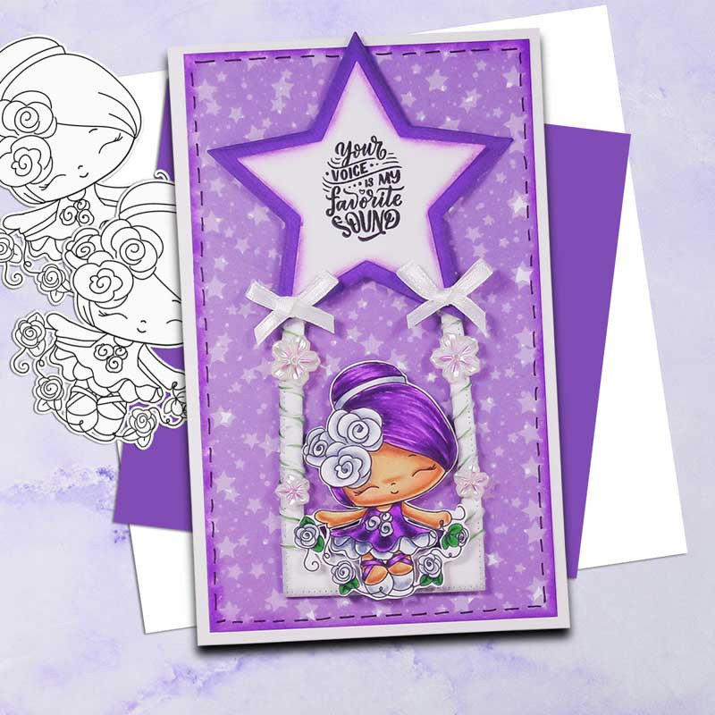 Just Lovely - Honeypie digital stamps - printable digital stamp craft download bundle