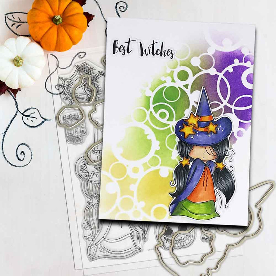 Grab your Broomstick 4 x 6" Matchables Stamp set