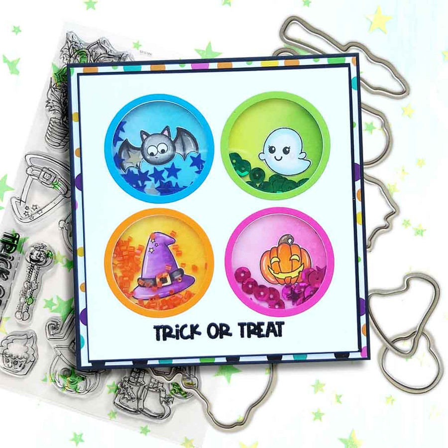 Scary Boo 4 x 6" Stamp set - Matchables