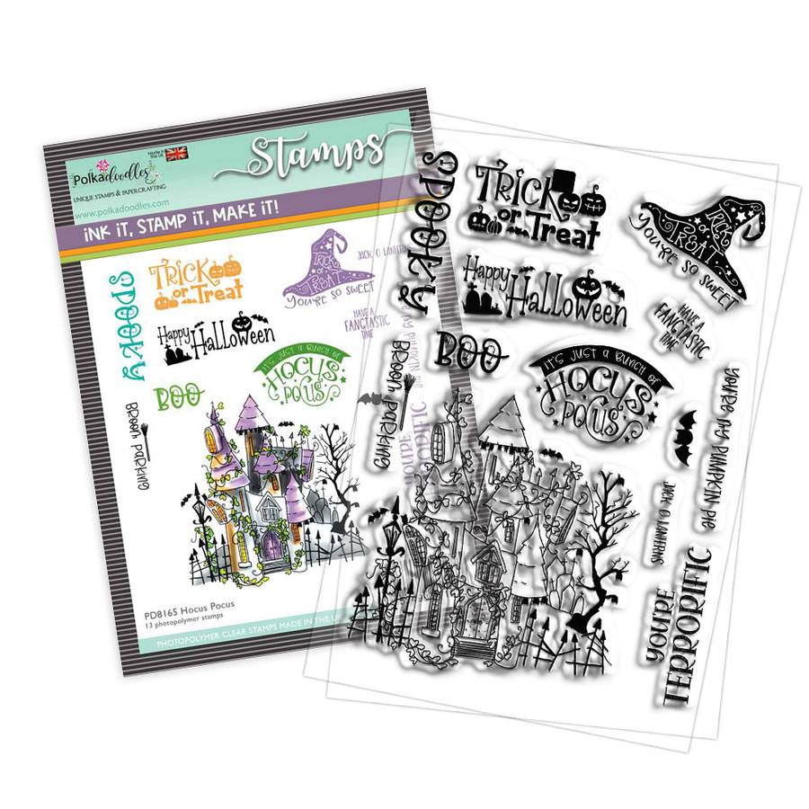Hocus Pocus 4 x 6" Stamp set