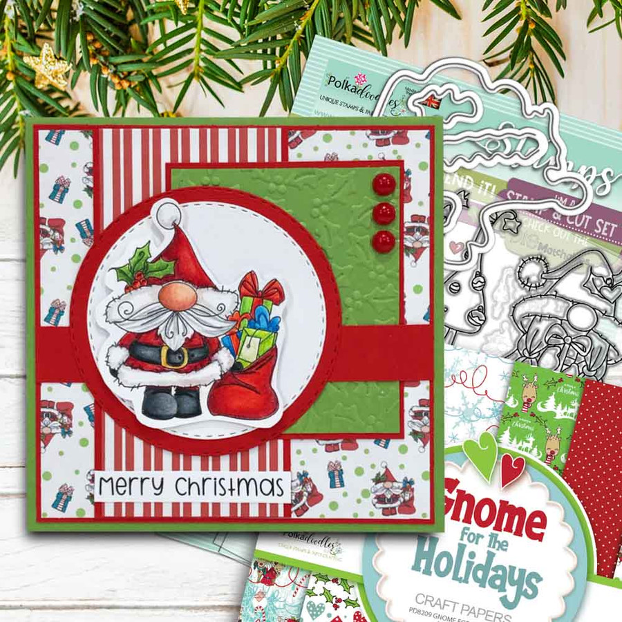 Gnome Christmas Joy Matchables Stamp set