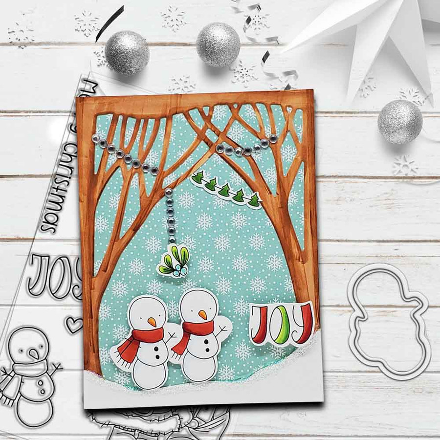 Gnome Lets Get Blitzen 4 x 6" Matchables Stamp set