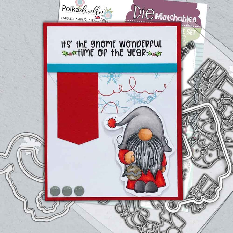 Gnome Tis the Season Matchables 4 x 6" Stamp set
