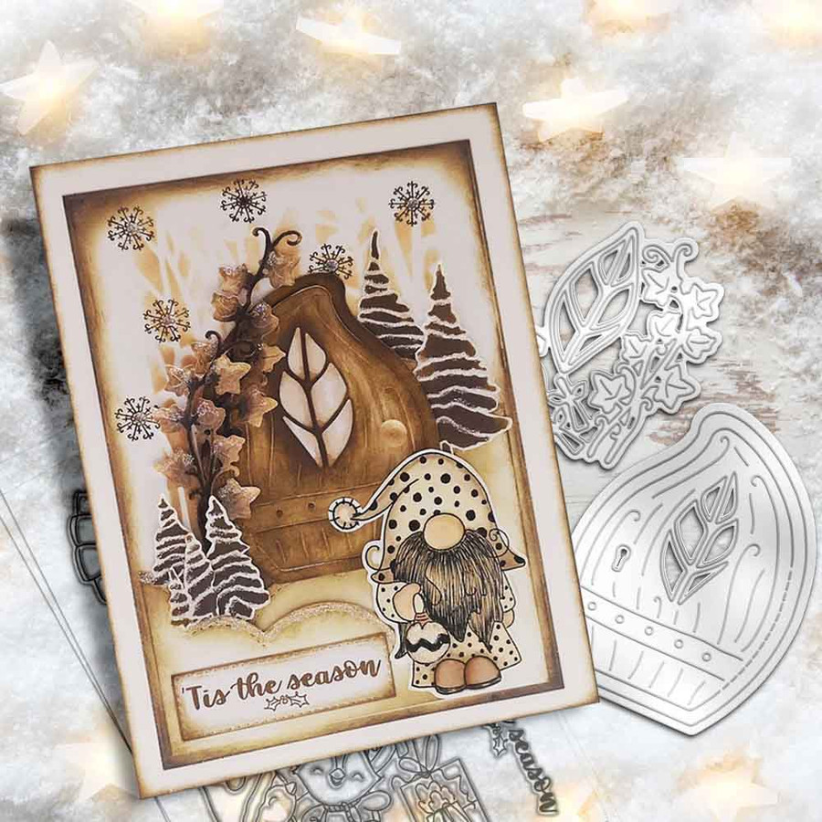 Gnome Tis the Season Matchables 4 x 6" Stamp set