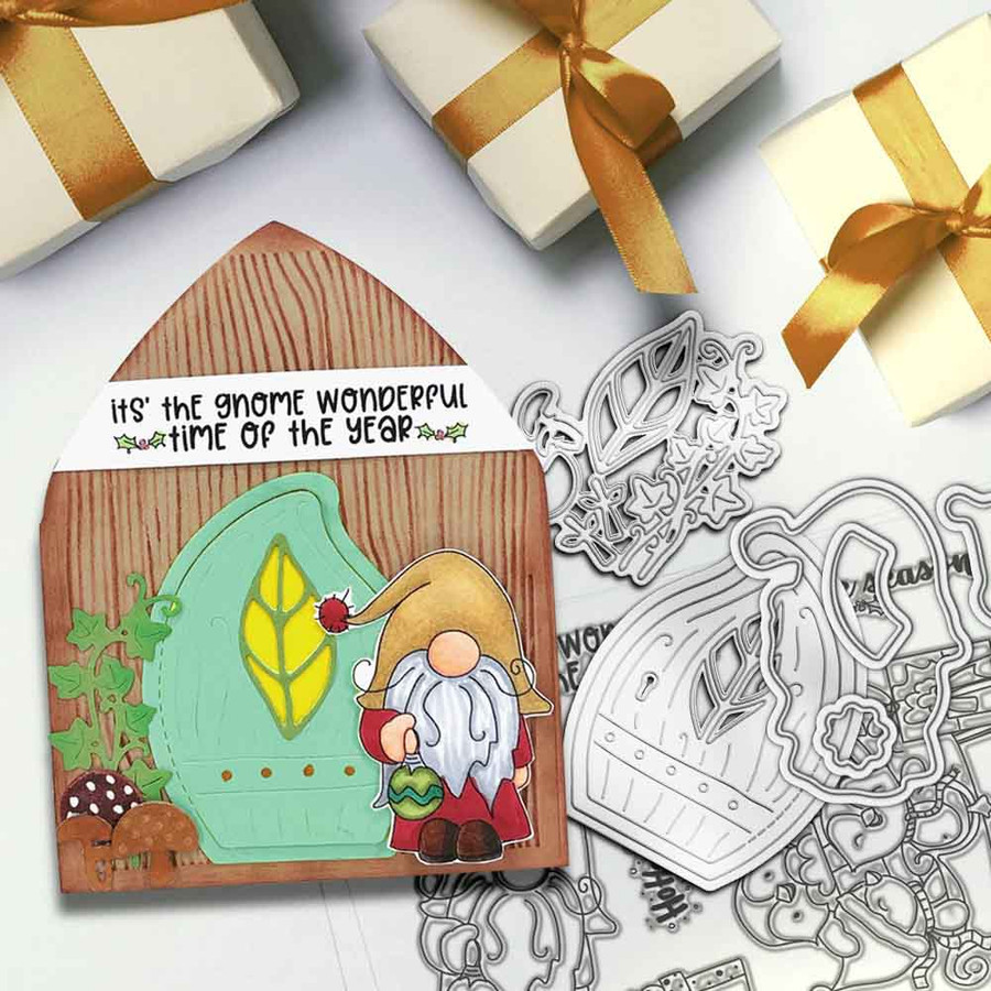 Gnome Tis the Season Matchables 4 x 6" Stamp set