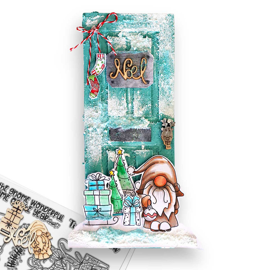 Gnome Tis the Season Matchables 4 x 6" Stamp set