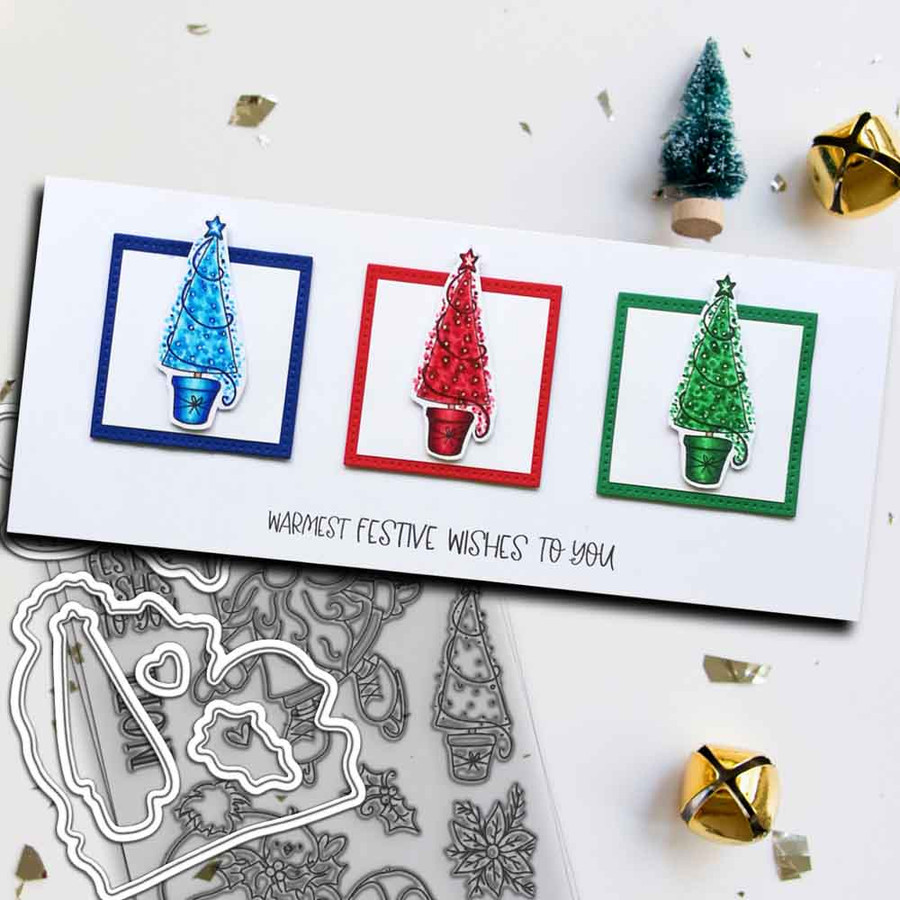 Gnome Let it Snow Matchables 4 x 6" Stamp set