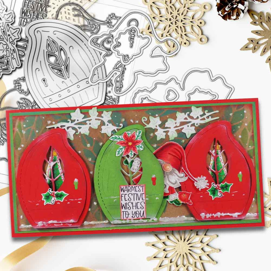 Gnome Let it Snow Matchables 4 x 6" Stamp set