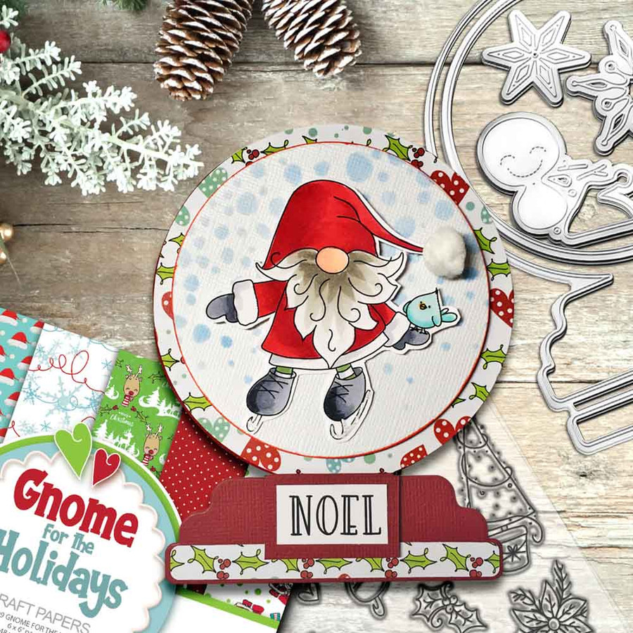 Gnome Let it Snow Matchables die set