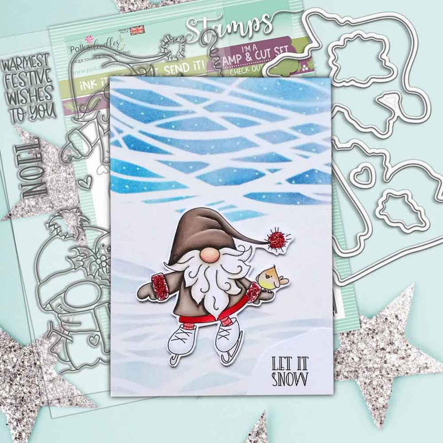 Gnome Let it Snow Matchables die set