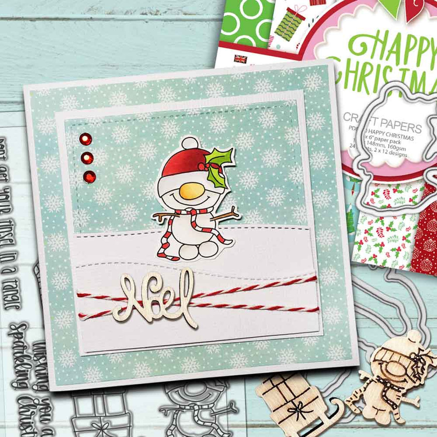 Gnome Tinsel in a Tangle Matchables 4 x 6" Stamp set
