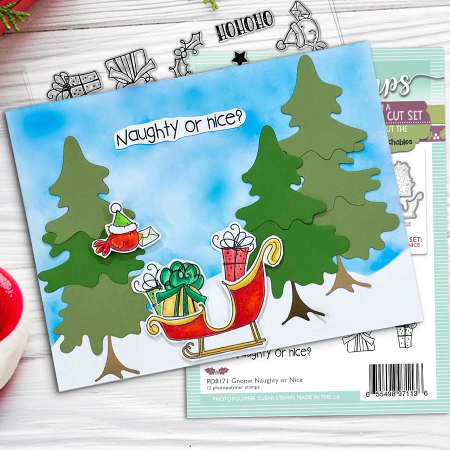 Gnome Naughty or Nice Matchables die set