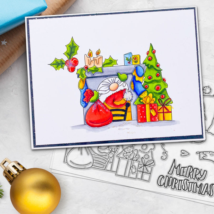 Gnome Chimney Capers Matchables Stamp set (PD8173