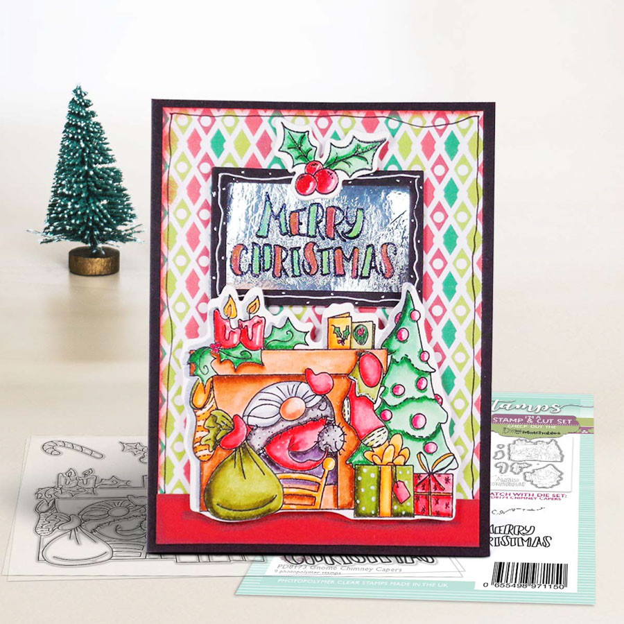 Gnome Chimney Capers Matchables Stamp set (PD8173