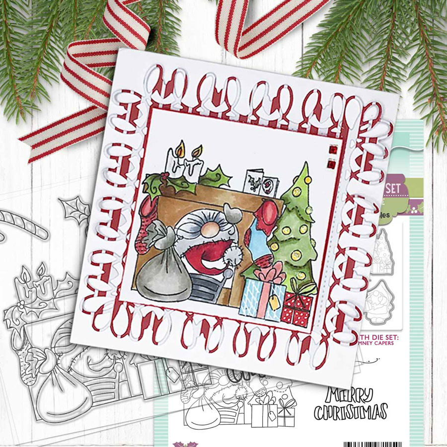 Gnome Chimney Capers Matchables Stamp set (PD8173