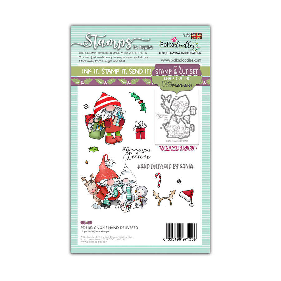 Gnome Hand delivered Matchables Stamp set