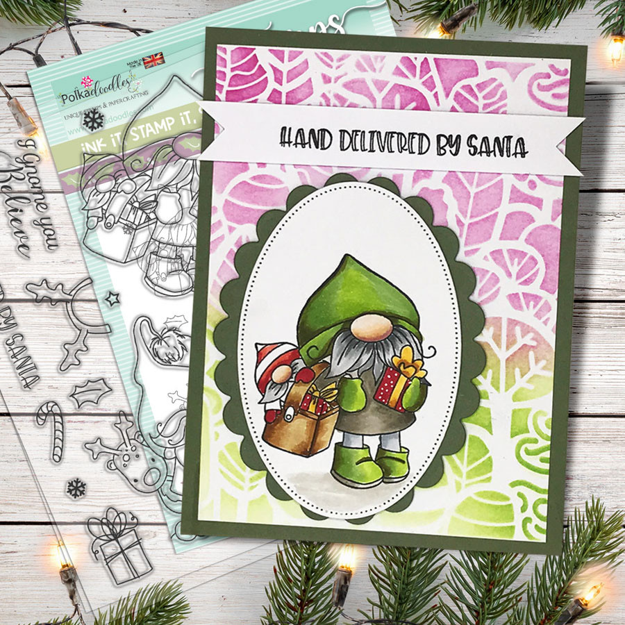 Gnome Hand delivered Matchables Stamp set