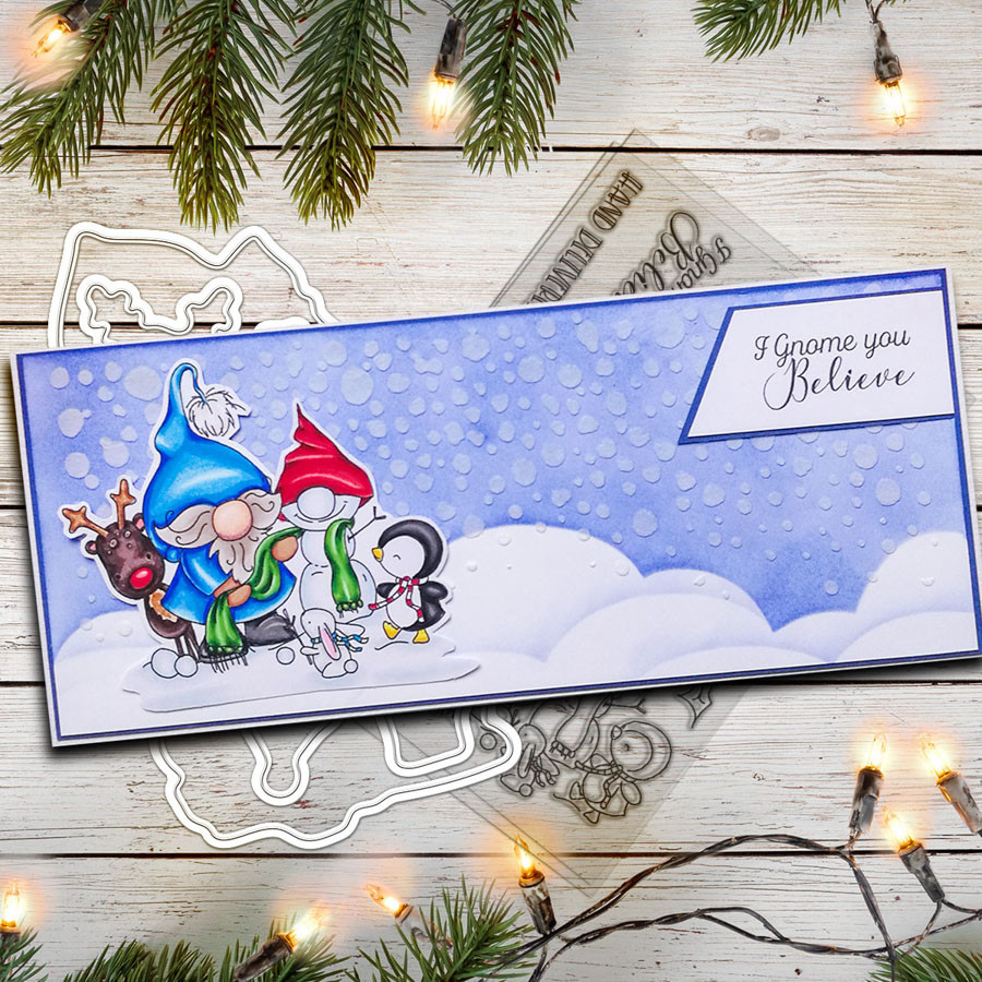 Gnome Hand delivered Matchables Stamp set