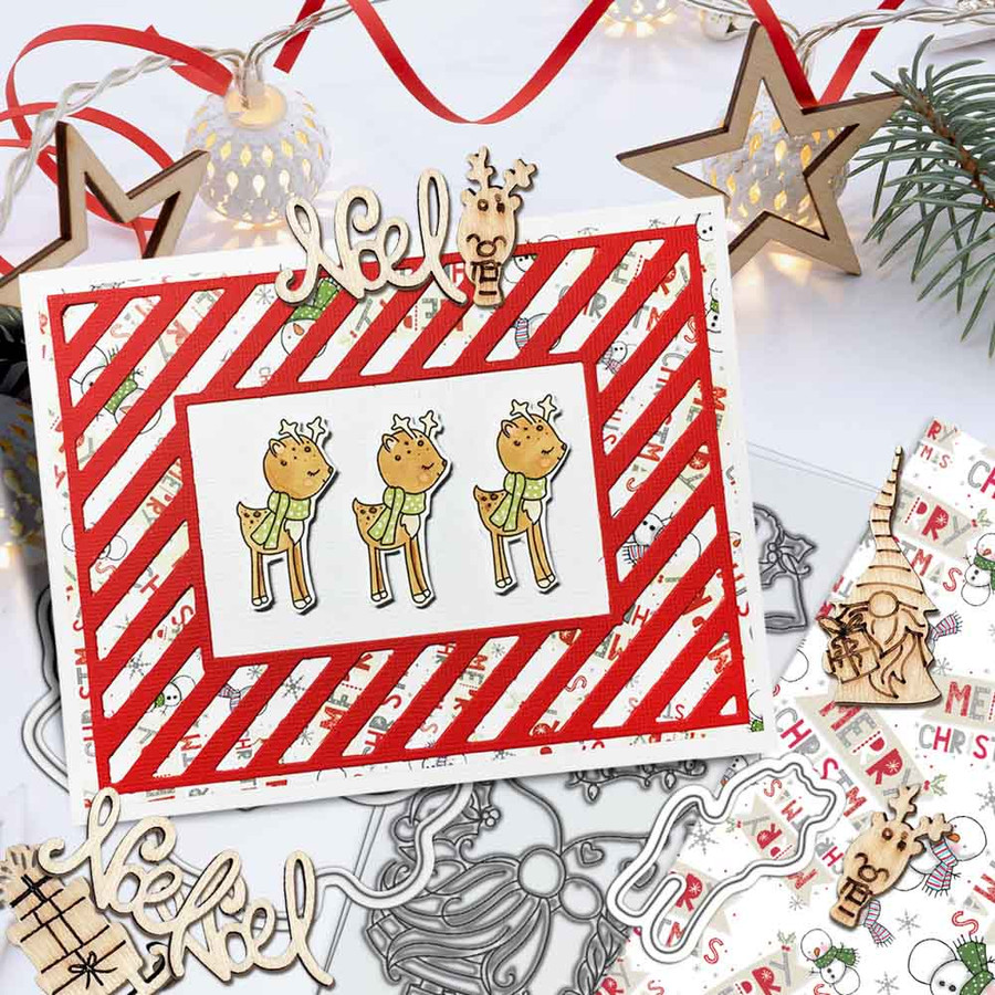 Gnome Meet Me Under the Mistletoe Matchables 4 x 6" Stamp set
