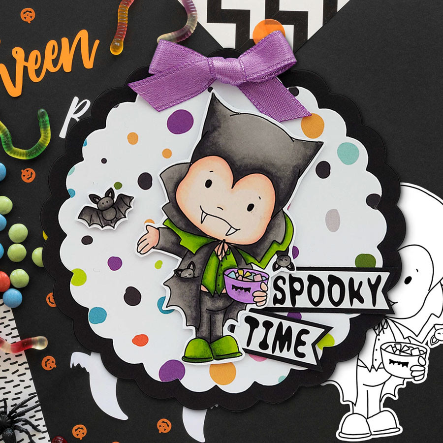 Boo Halloween big bundle - 10 x printable digital stamp download with free SVG /DXF files
