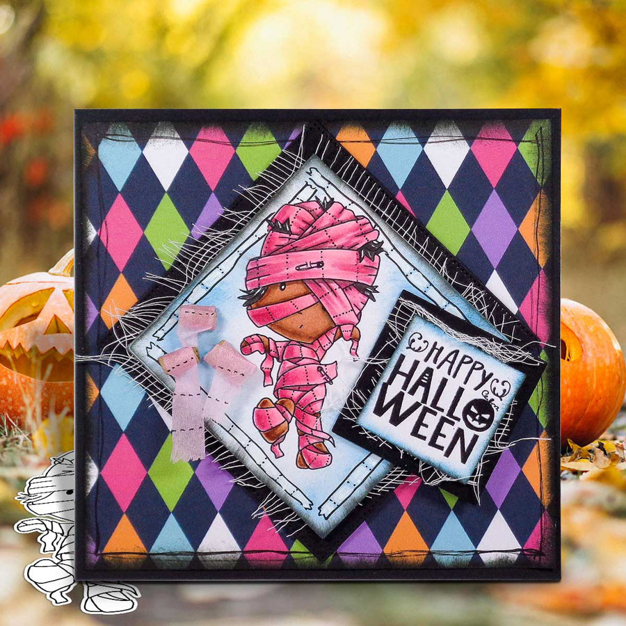 Boo Halloween big bundle - 10 x printable digital stamp download with free SVG /DXF files