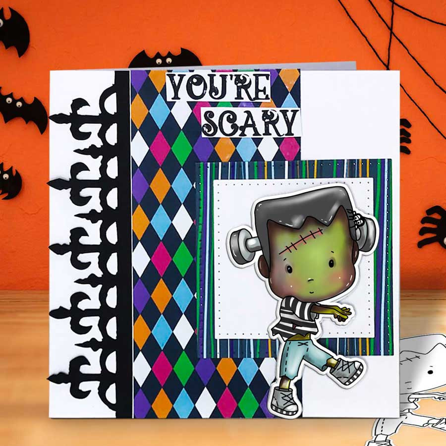 Boo Halloween Big Kahuna bundle - printable digital stamp downloads with free SVG /DXF files, papers and greetings
