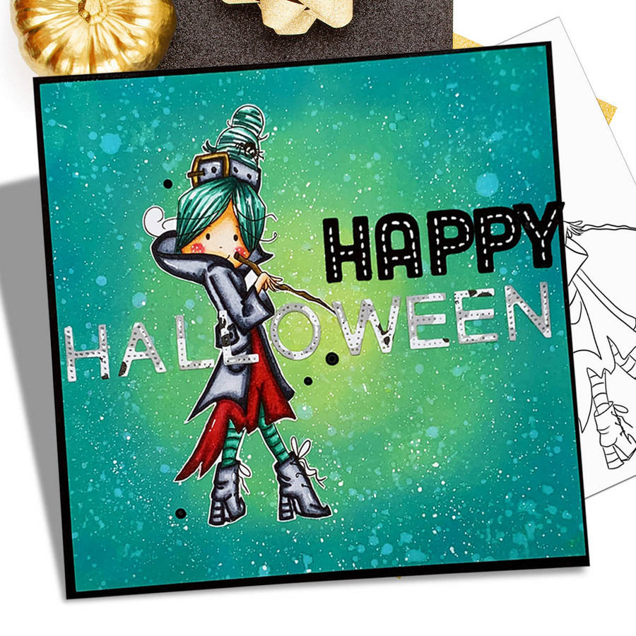 Spellbinding Witches Big Kahuna bundle - printable digital stamp downloads with free SVG /DXF files, papers and greetings