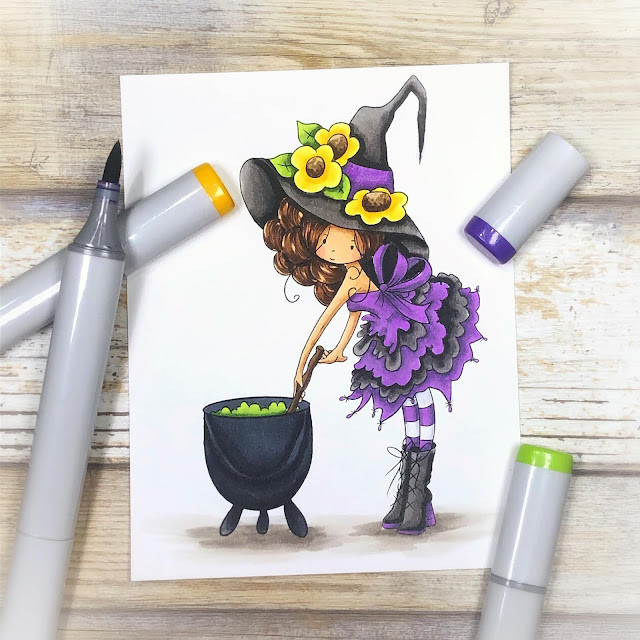 Spellbinding Witches Big Kahuna bundle - printable digital stamp downloads with free SVG /DXF files