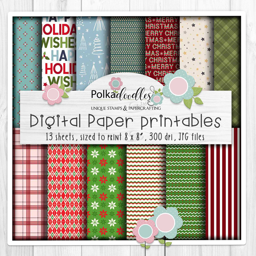 Elvis Wesley Moose themed papers - printable craft digital stamp downloads