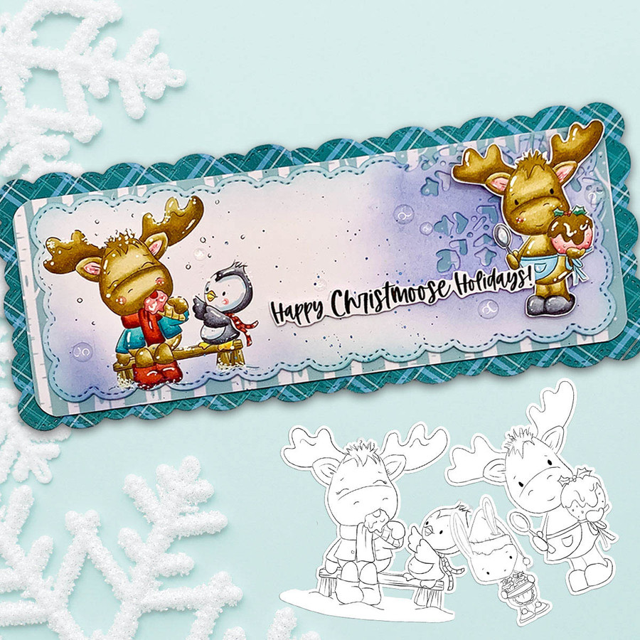 Elvis Wesley Moose BIG KAHUNA bundle - printable craft digital stamp downloads
