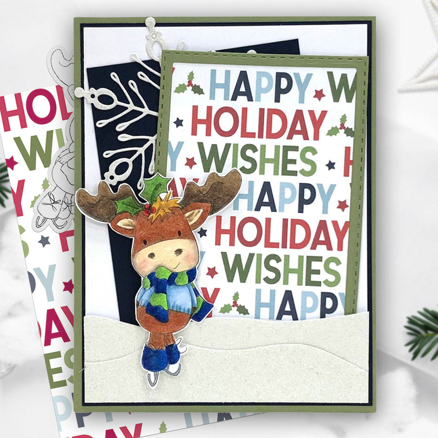 Elvis Wesley Moose BIG KAHUNA bundle - printable craft digital stamp downloads