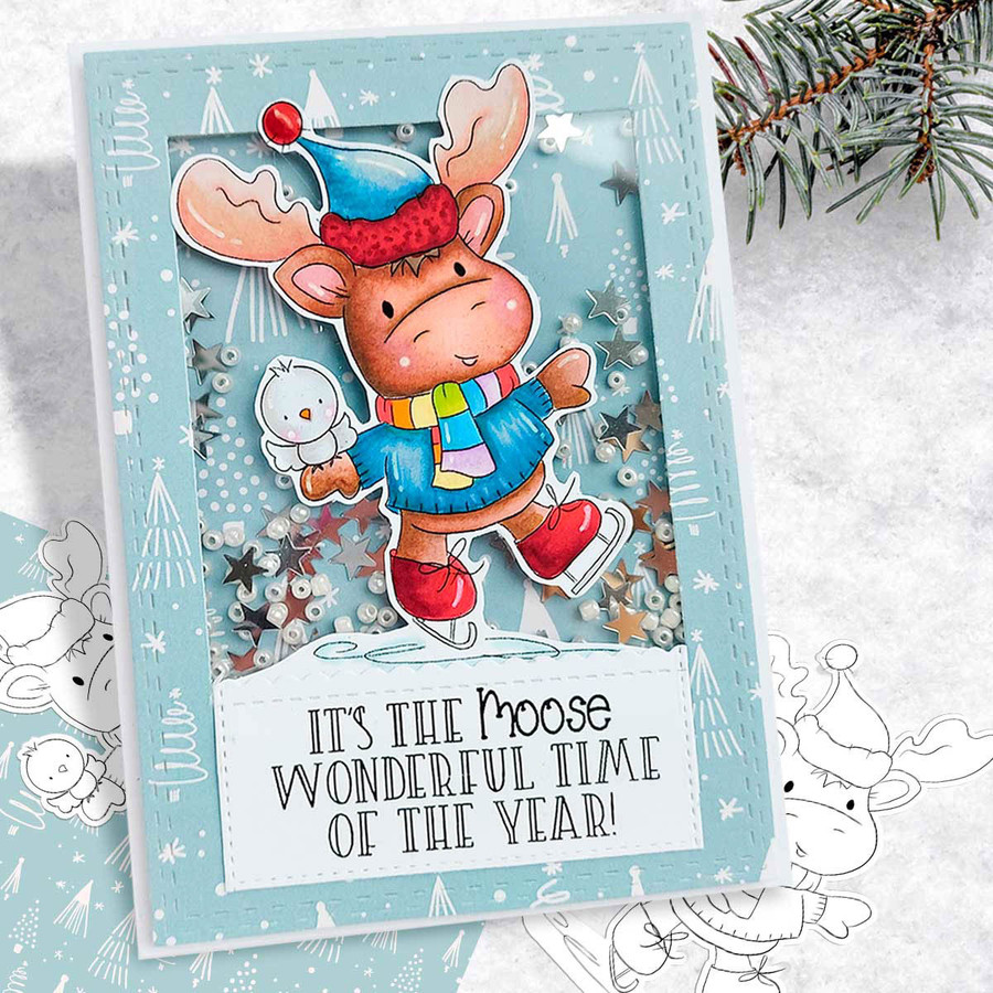 Elvis Wesley Moose BIG KAHUNA bundle - printable craft digital stamp downloads