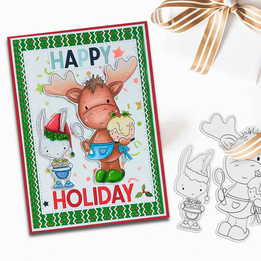 Elvis Wesley Moose BIG KAHUNA bundle - printable craft digital stamp downloads
