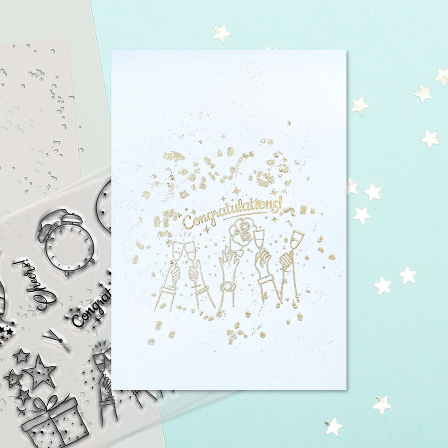 Confetti Layering Stencils - 2 pack