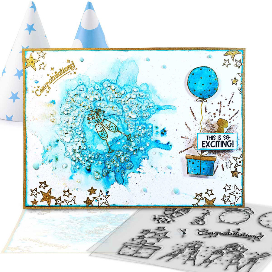 Confetti Layering Stencils - 2 pack