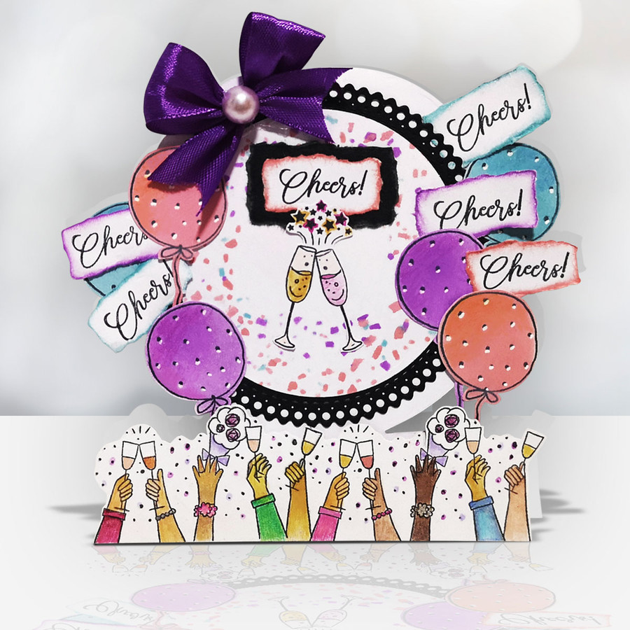 Confetti Layering Stencils - 2 pack