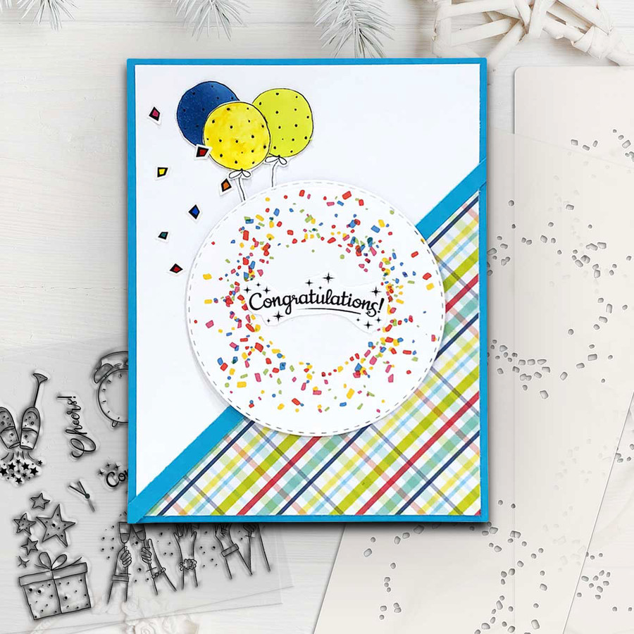 Confetti Layering Stencils - 2 pack