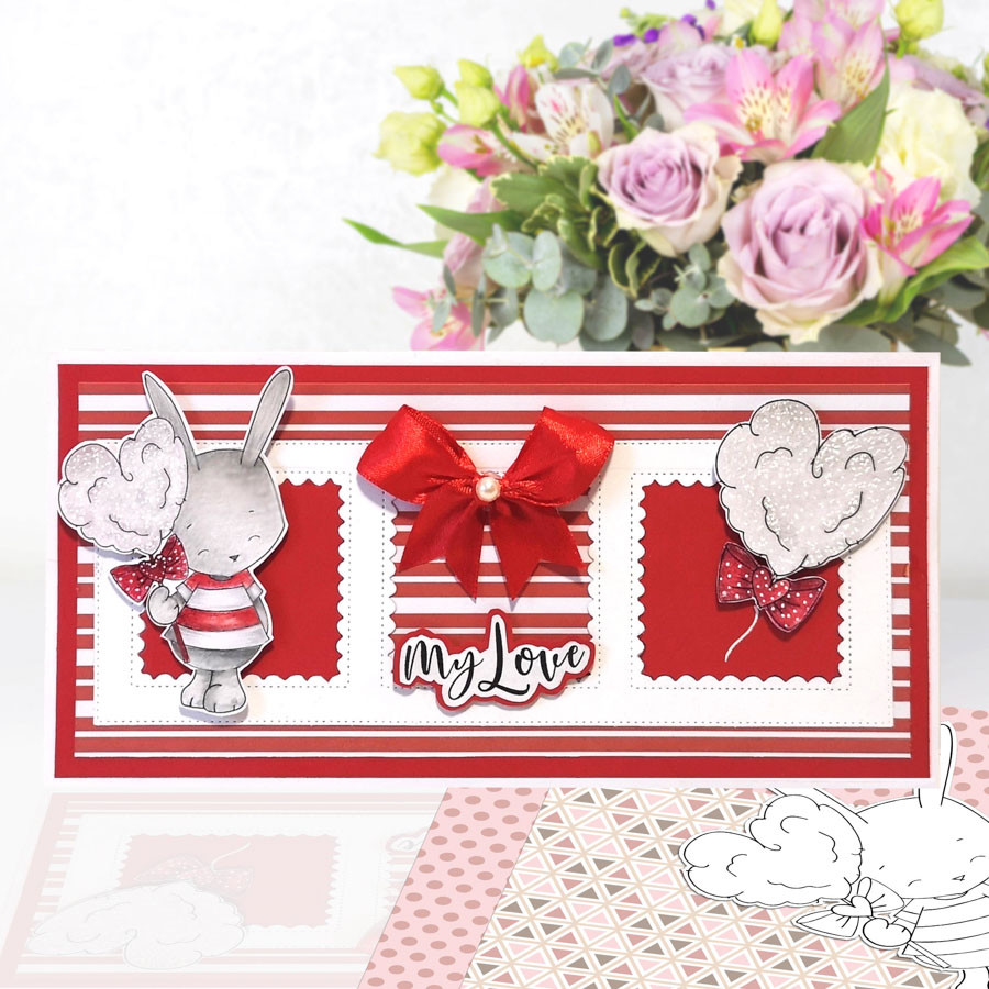 Sweet As Candy (precoloured) Love Always printable craft digital stamp download with free SVG /DXF files