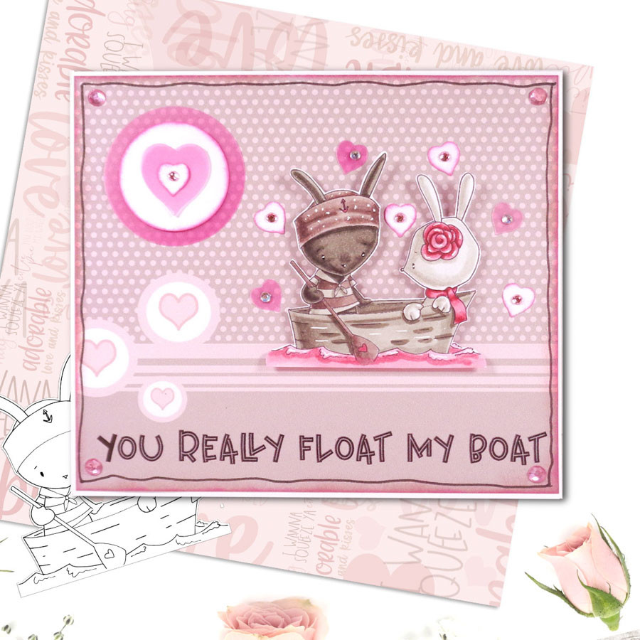 Sail Away with Me - Love Always printable craft digital stamp download with free SVG /DXF files