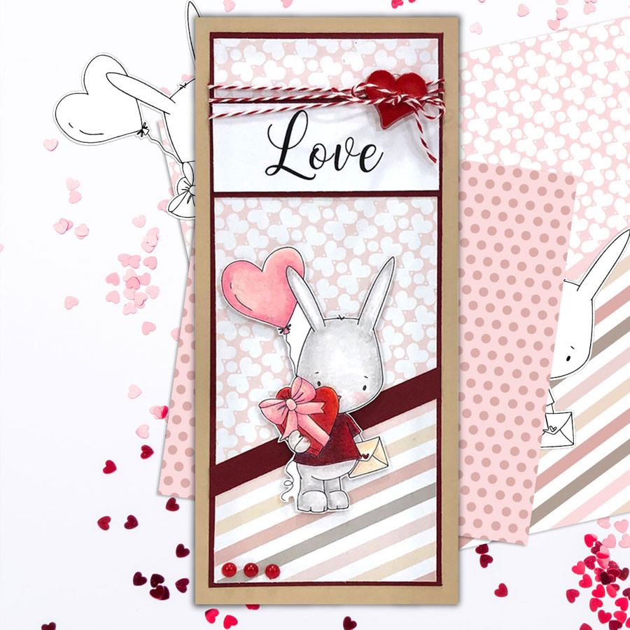 Love You  - Love Always printable craft digital stamp download with free SVG /DXF files