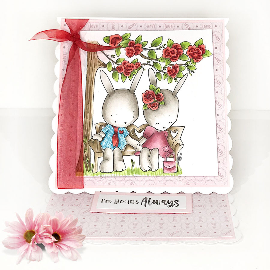 Love Always - BLACK & WHITE digital stamp printable downloads & stickers