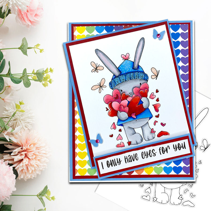 Love Always - BLACK & WHITE digital stamp printable downloads & stickers