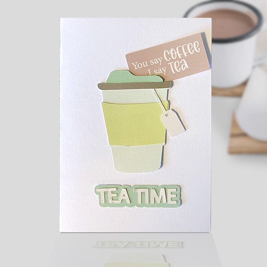 Tea and Coffee SVG & DXF Print & Cut Files - printable download bundle