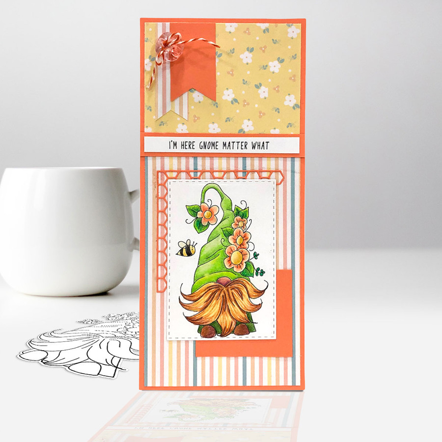 Spring Gnomes 6 digital stamps & SVG/DXF - Cute digital stamps/clipart for cards, cardmaking, crafting and stickers