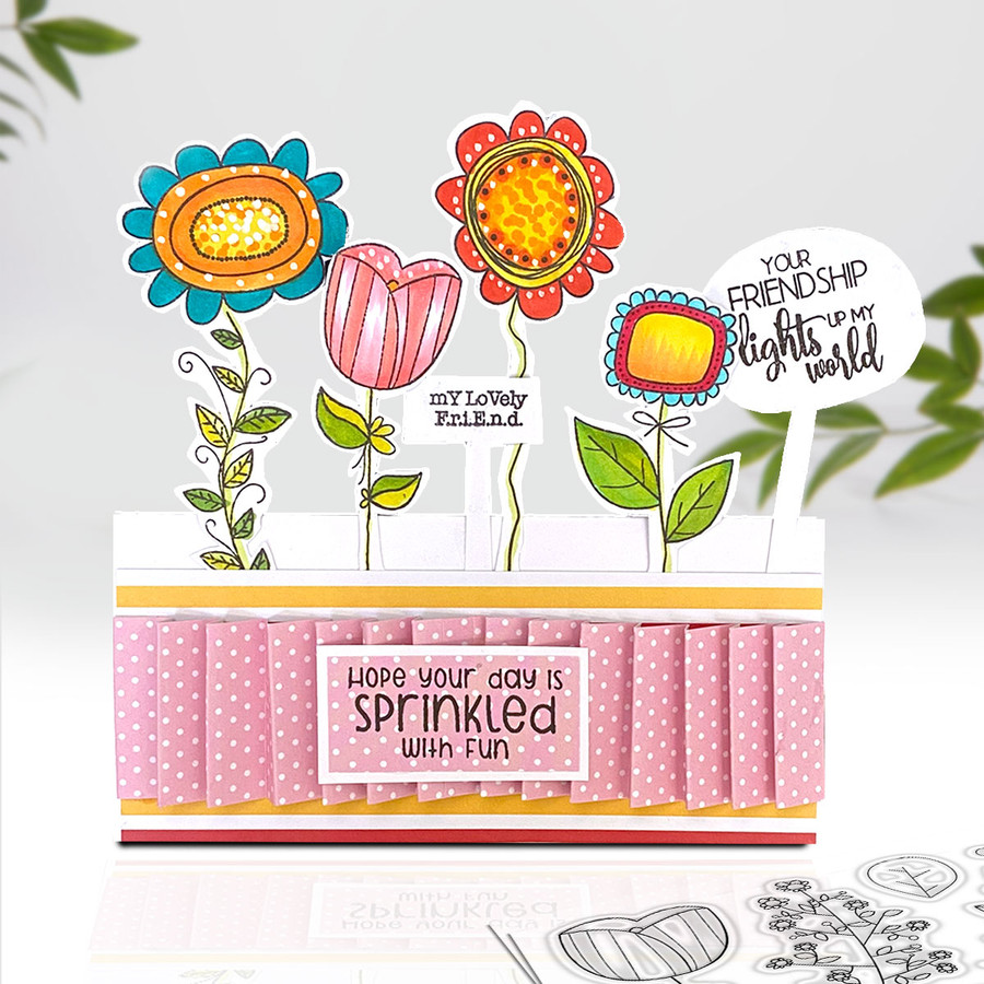 Friendship Days 4 x 6" photopolymer stamp set