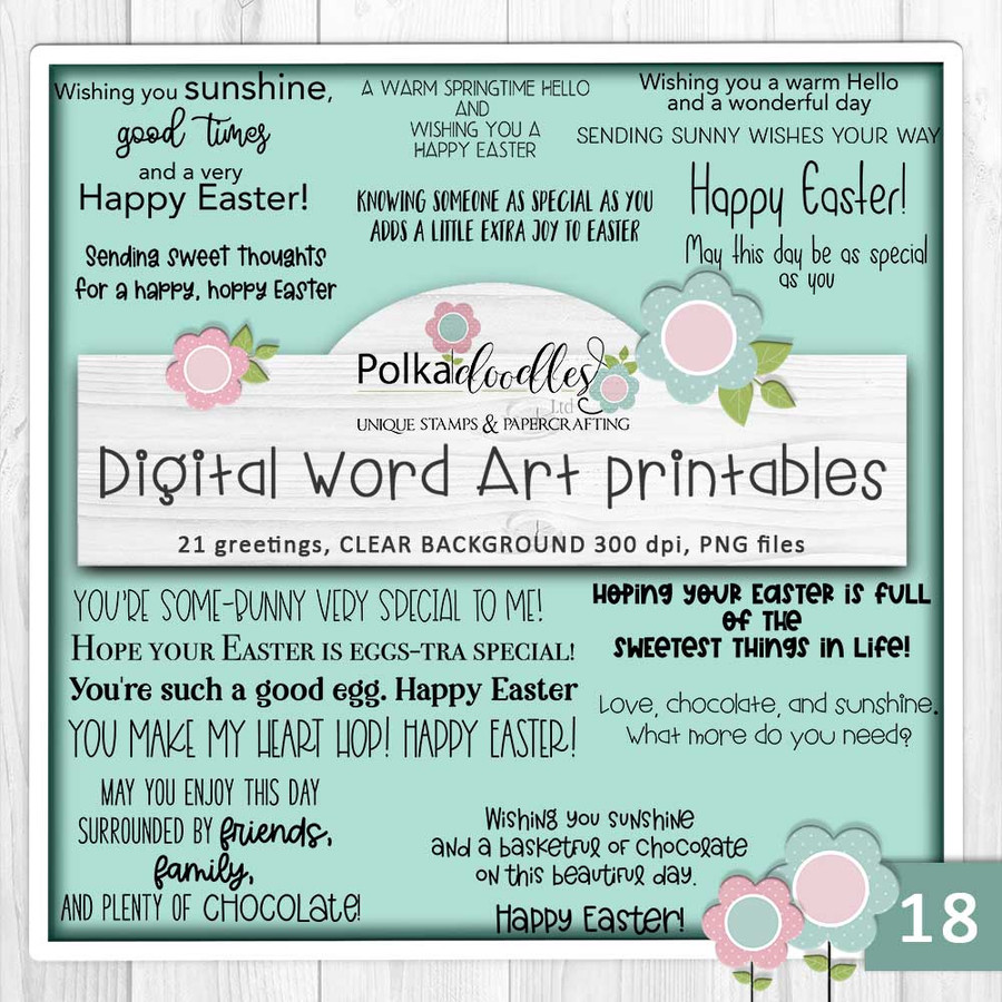 Springtime Smiles Spring Easter big value bundle - BIG KAHUNA printable clipart digital stamp, digistamp for cards, cardmaking, crafting and stickers