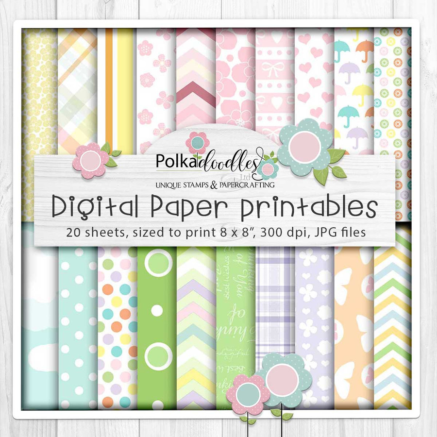 USB - Springtime Smiles Spring Easter big value bundle for cards, cardmaking, crafting and stickers