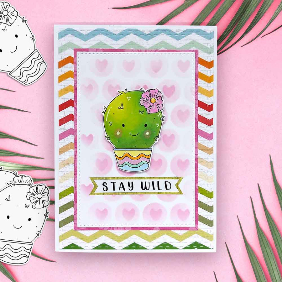 Happy Cactus Succulent BIG bundle - printable clipart digital stamp for cardmaking, craft & stickers